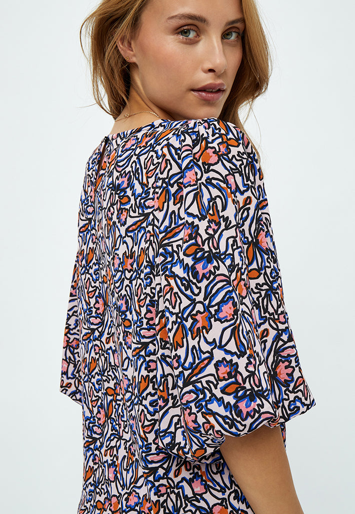 Minus MSSelia Blouse Shirt 4458P Ash Rose Print