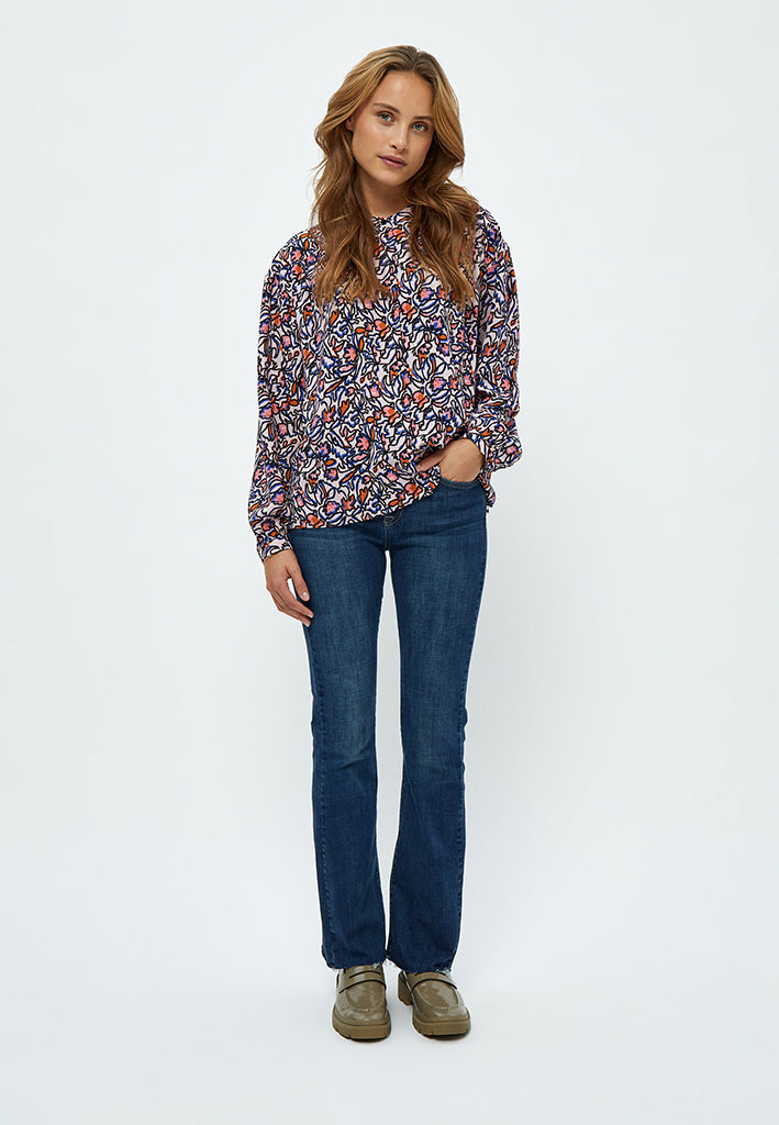 Minus MSSelia Shirt Shirt 4458P Ash Rose Print