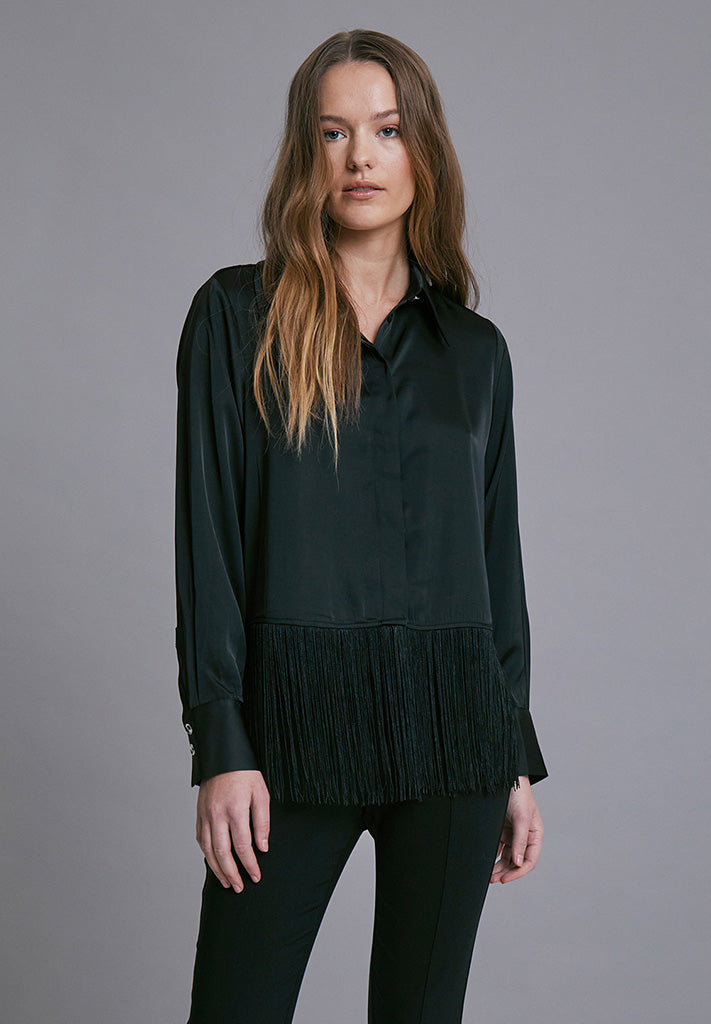 Minus MSSelva Fringe Shirt Shirt 100 Black
