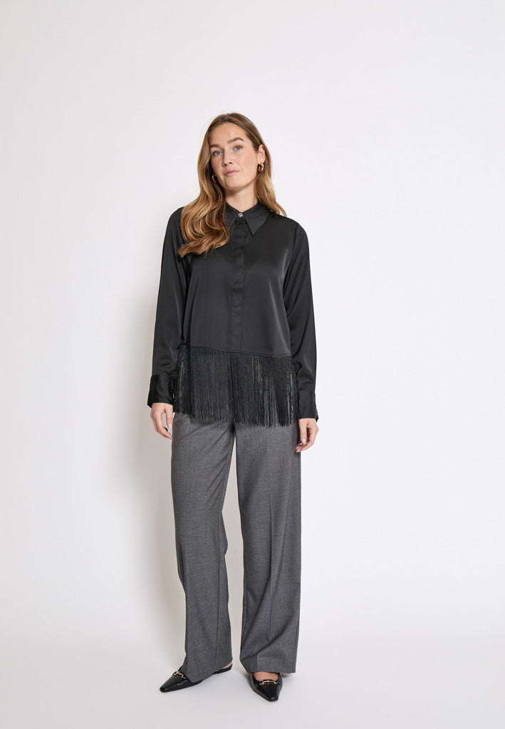 Minus MSSelva Fringe Shirt Shirt 100 Black
