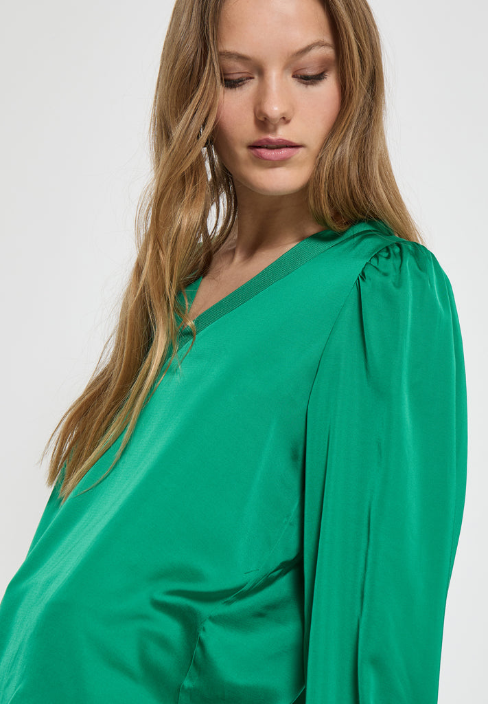 Minus MSSelva V Blouse Blouse 3384 Golf Green