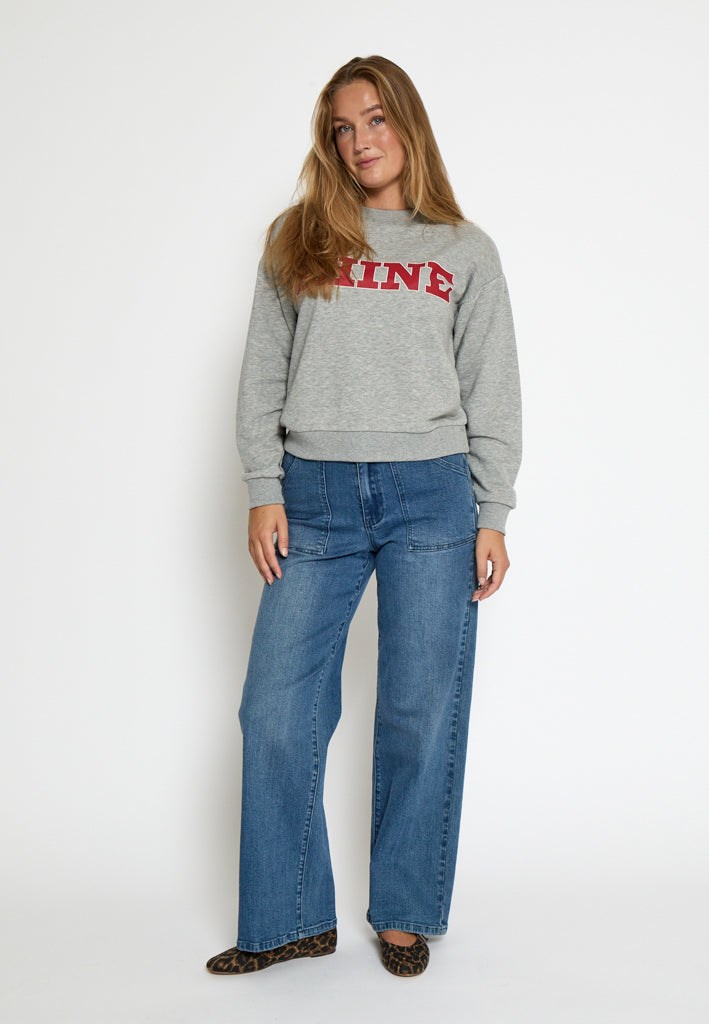 Minus MSSemia Sweat Sweatshirt 112M Light Grey Melange