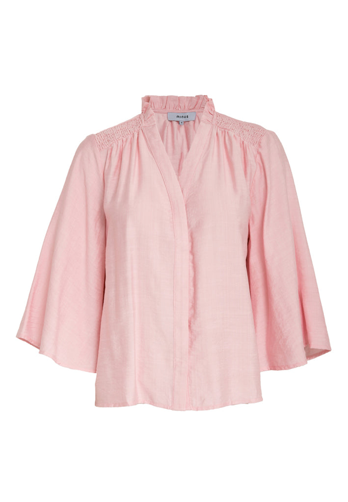 Minus MSSeria V-Neck Shirt Shirt 4036 CHERRY BLOSSOM