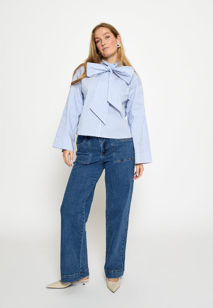 Minus MSSkye Shirt Shirt 2284S Skyway Blue Stripe