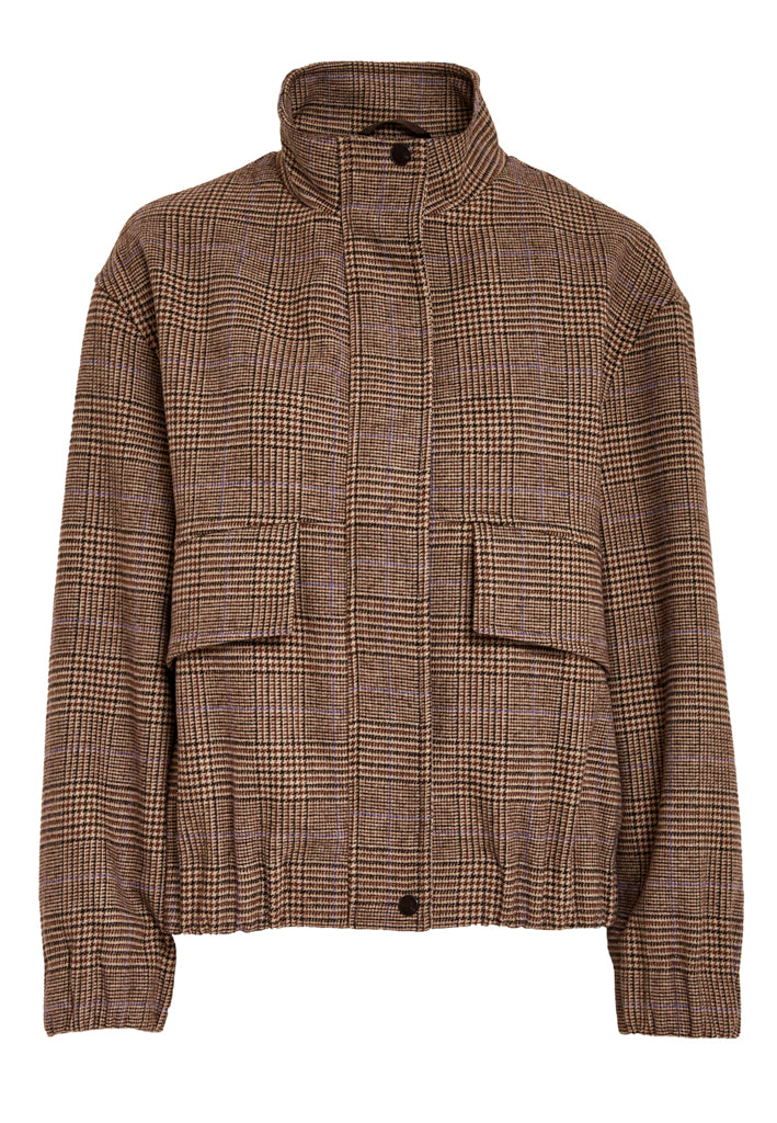 Minus MSSolay Jacket Jacket 3681C Tiramisu Checked
