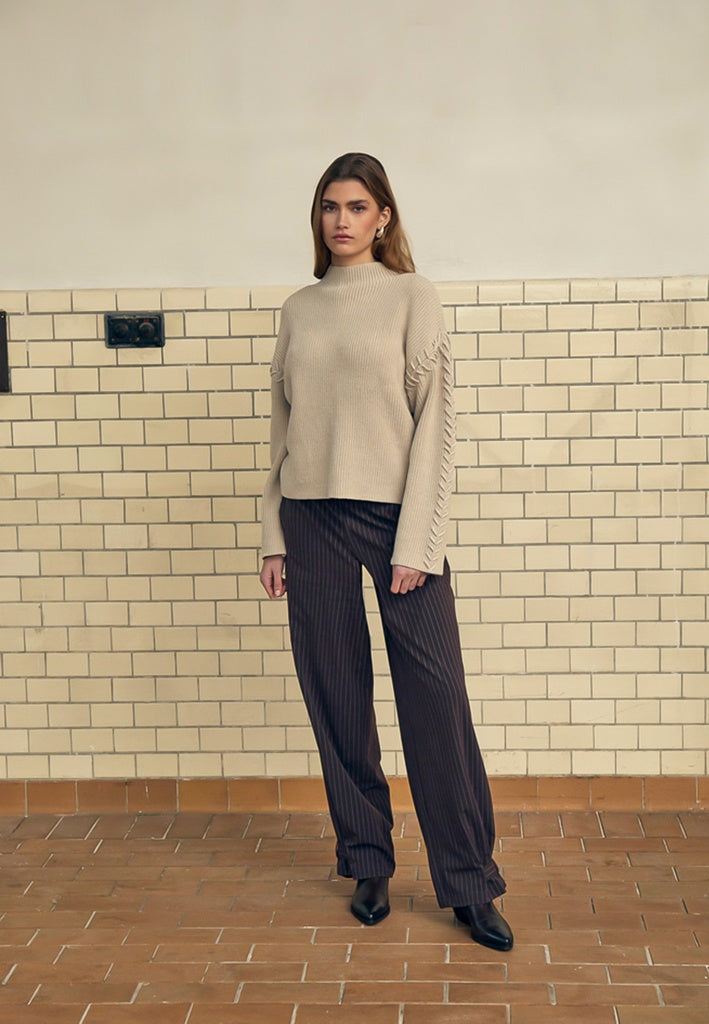 Minus MSSylvia Knit Pullover Pullover 9015 Sand Gray