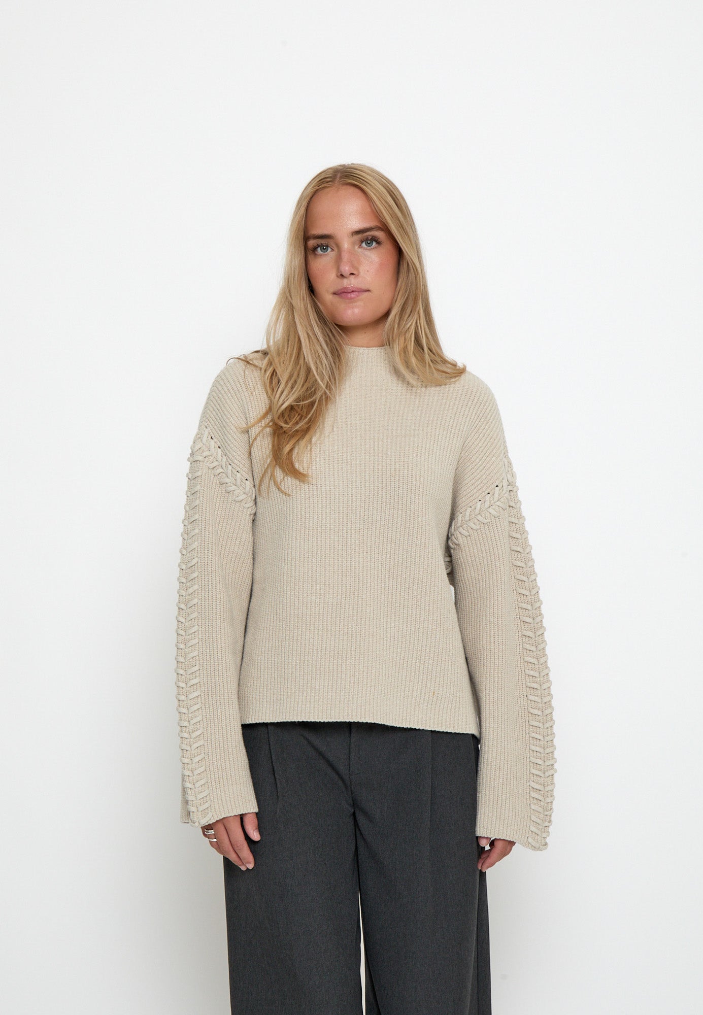 Minus MSSylvia Knit Pullover Pullover 9015 Sand Gray