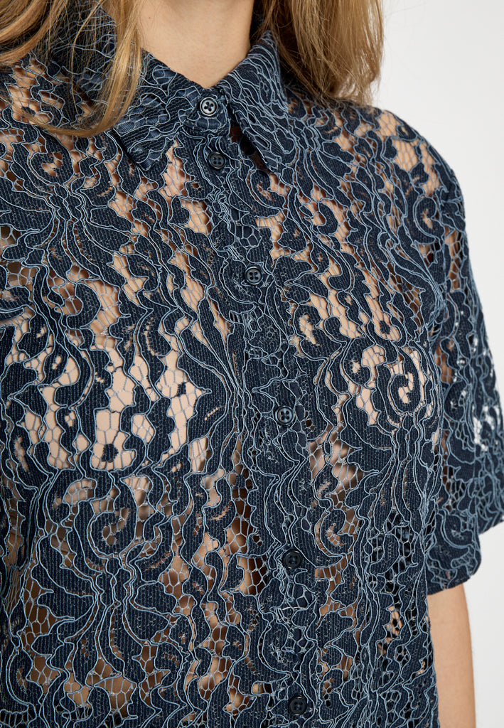 Minus MSTara Lace Shirt Shirt 2994 Sky Captain