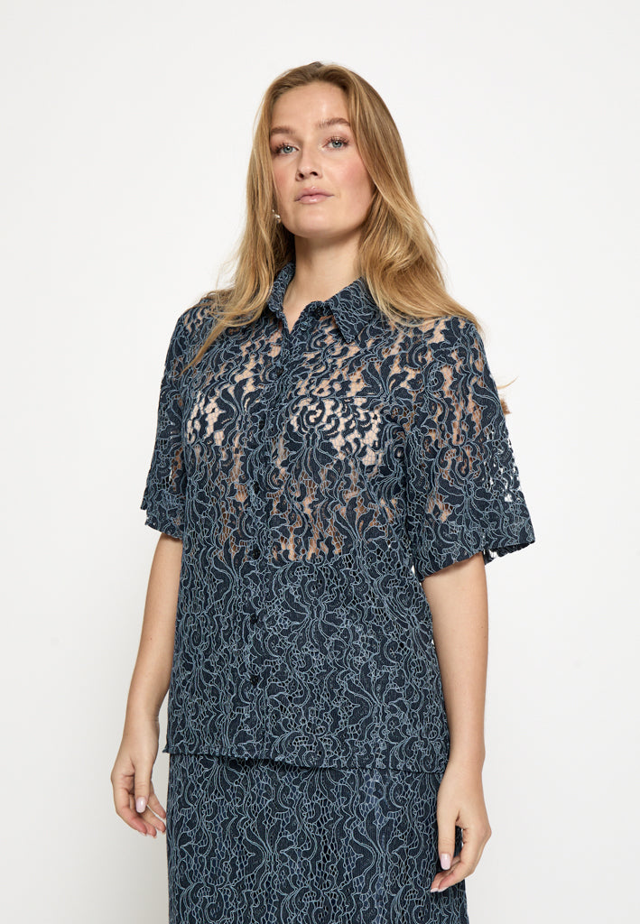 Minus MSTara Lace Shirt Shirt 2994 Sky Captain