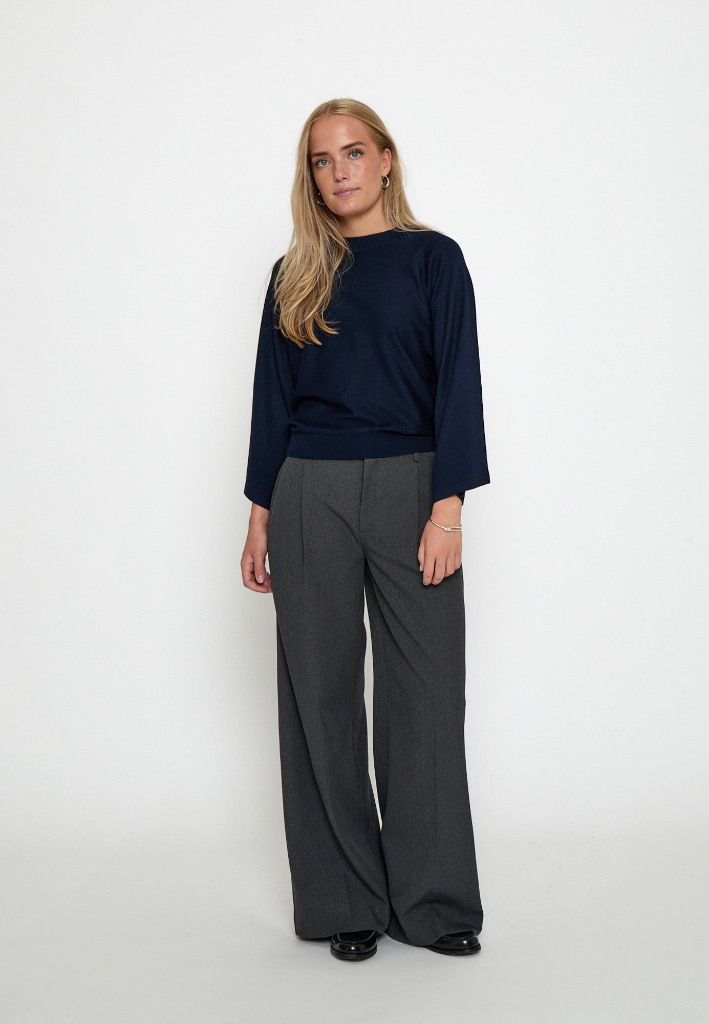 Minus MSTess Knit T-Shirt T-Shirt 542 Black Iris Solid