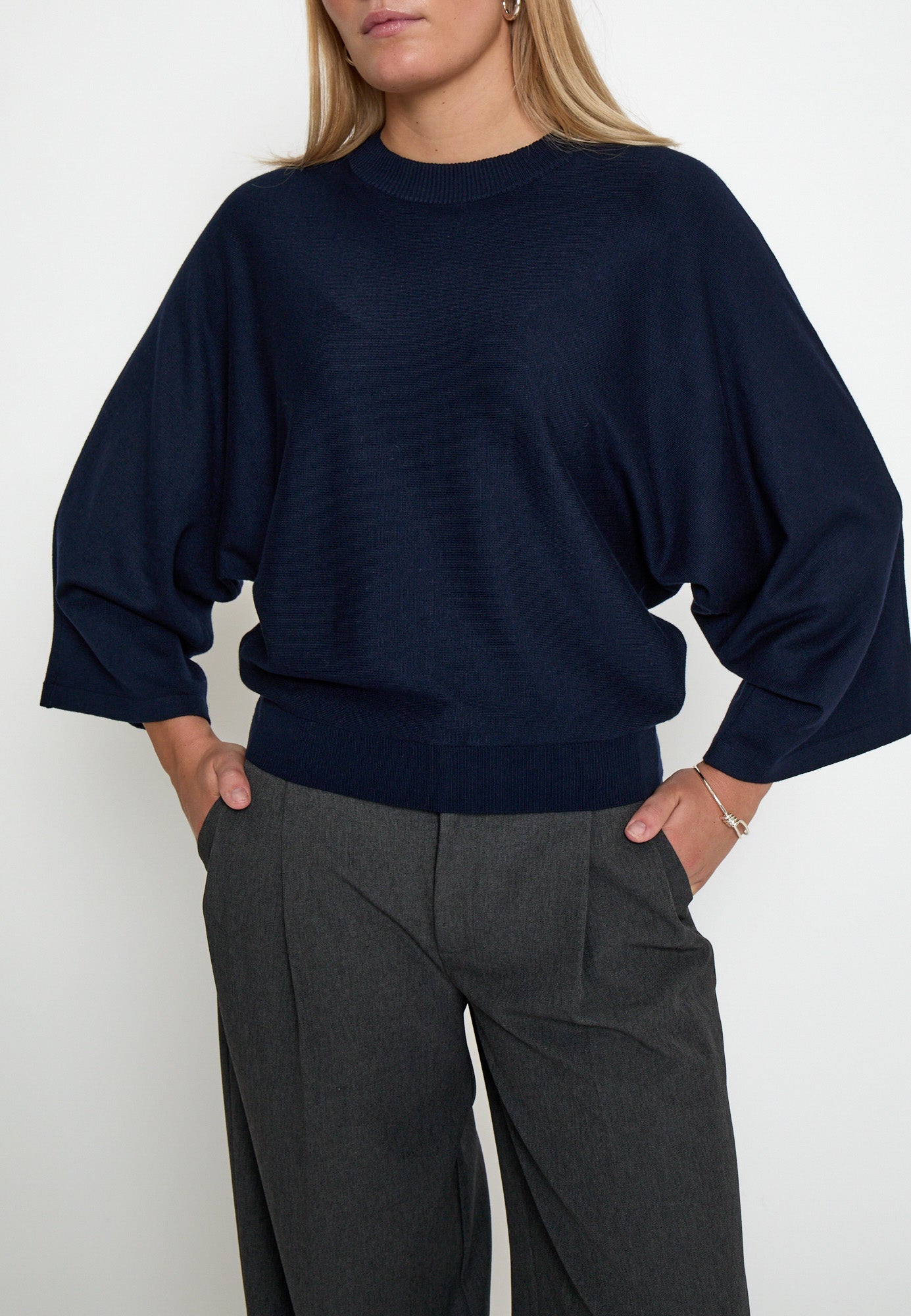 Minus MSTess Knit T-Shirt T-Shirt 542 Black Iris Solid