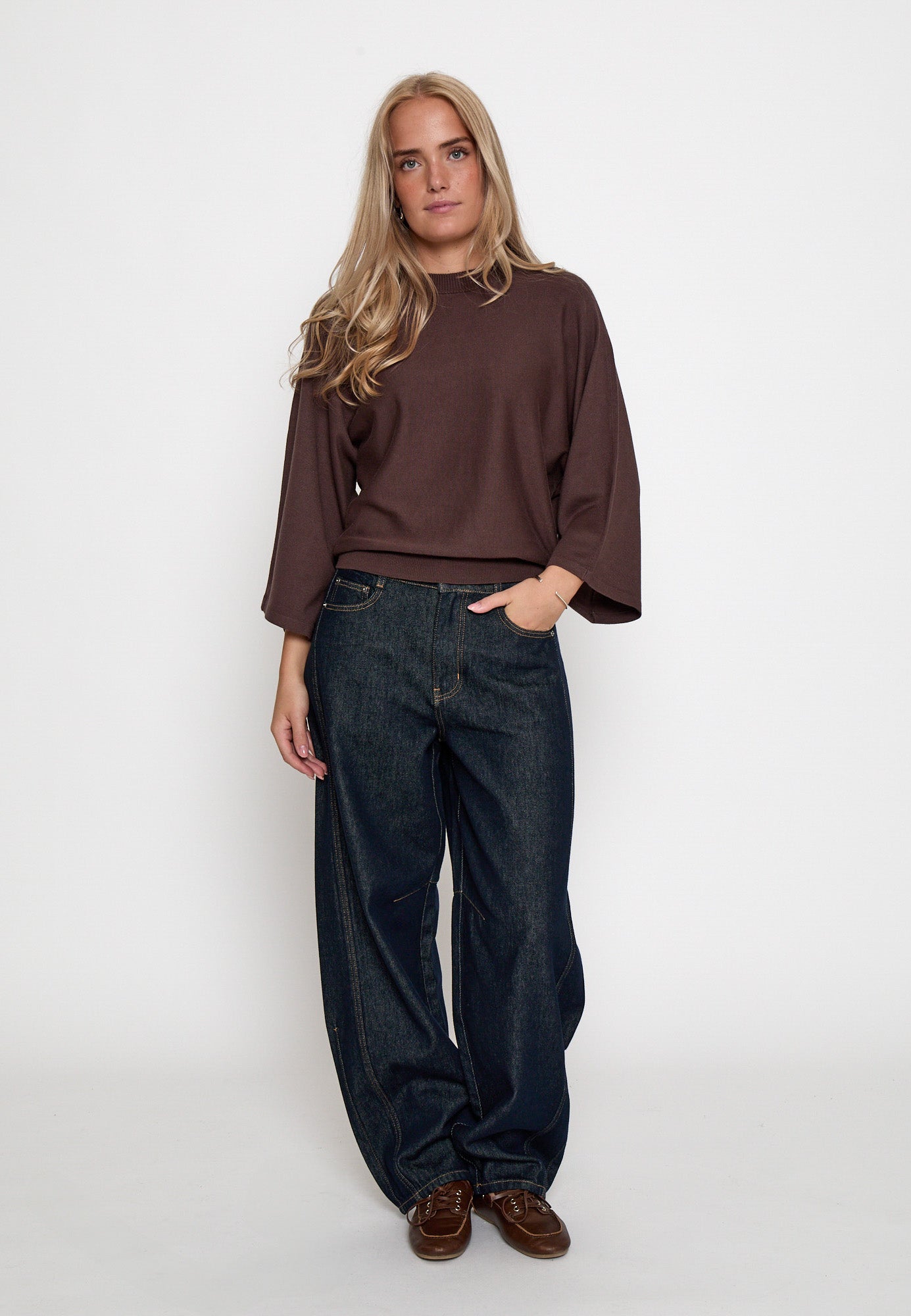 Minus MSTess Knit T-Shirt T-Shirt 5618 Bracken Brown
