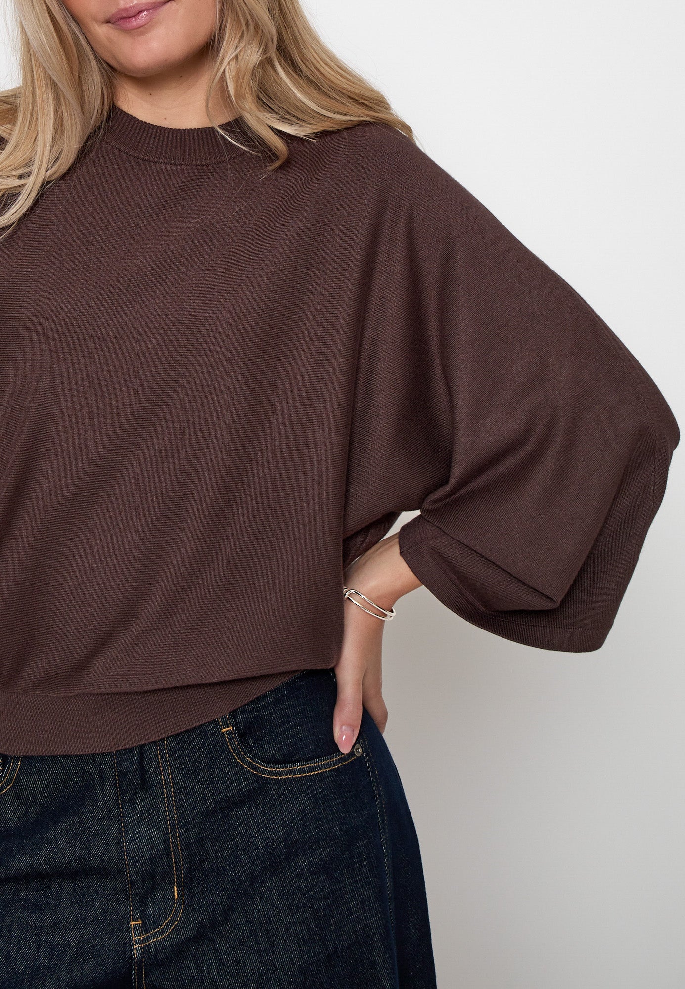 Minus MSTess Knit T-Shirt T-Shirt 5618 Bracken Brown