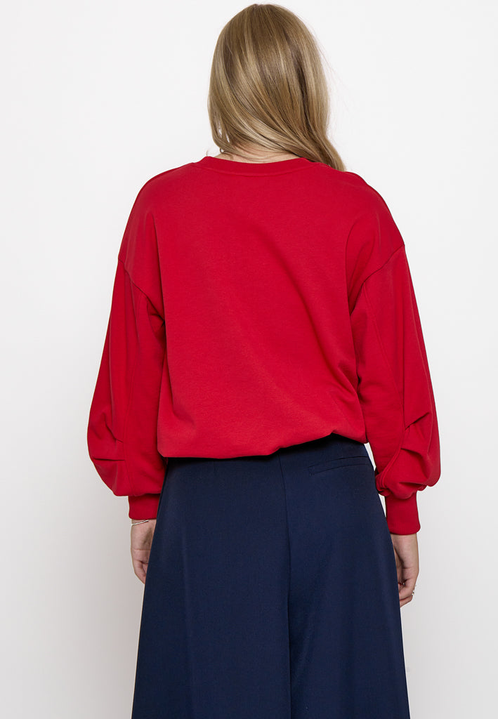 Minus MSTillea Sweat Sweatshirt 4089 Haute Red