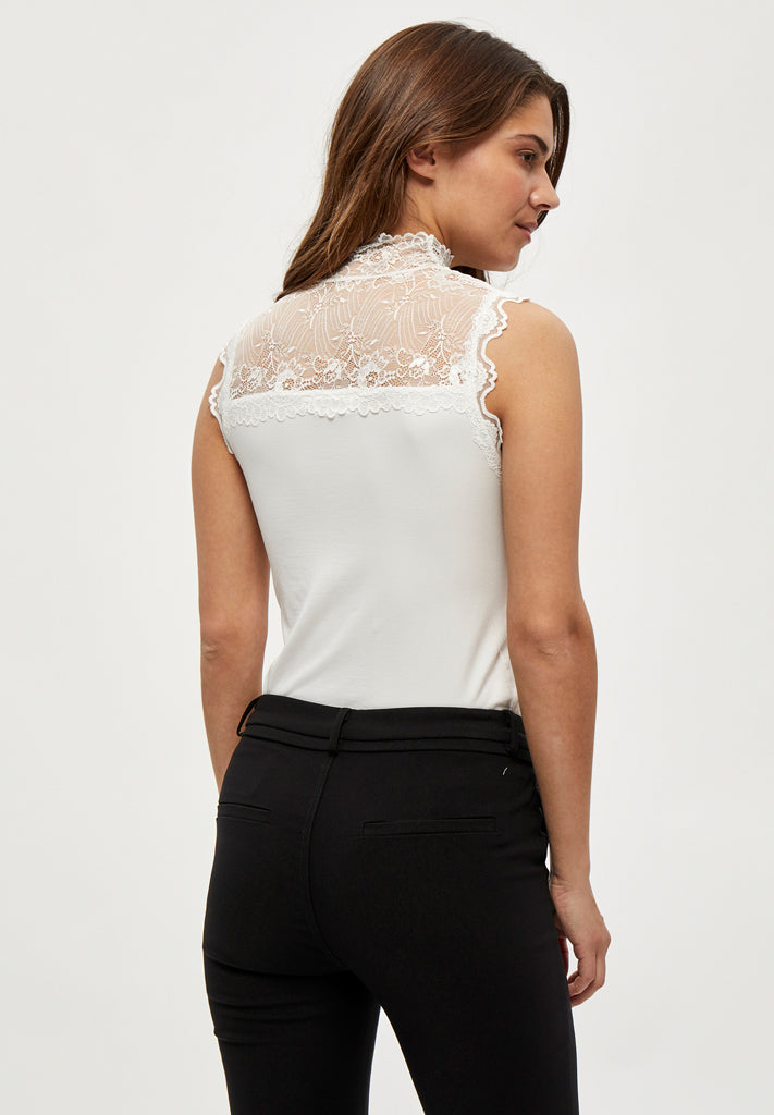 Minus MSVanessa High Neck Top 220 Broken White