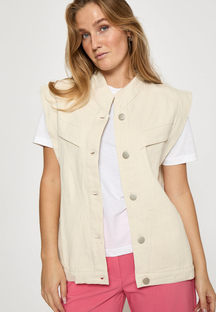 Minus MSVasilia Vest Vest 0175 Light Birch