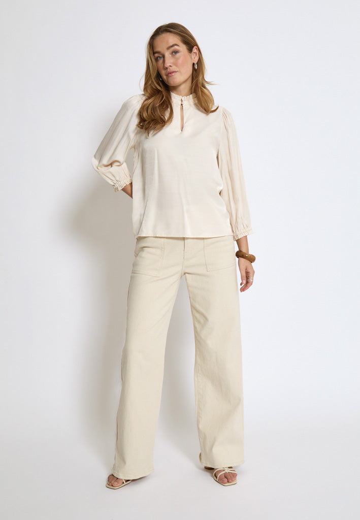 Minus MSVelly Blouse Blouse 0175 Light Birch