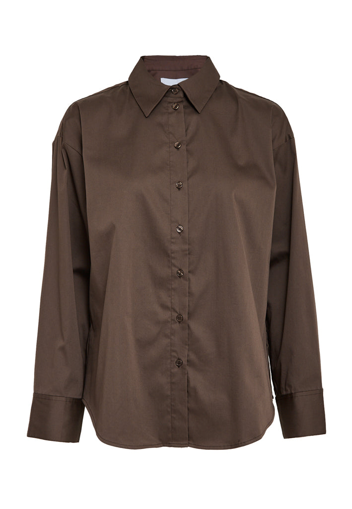 Minus MSVicky Oversize Shirt Shirt 5618 Bracken Brown