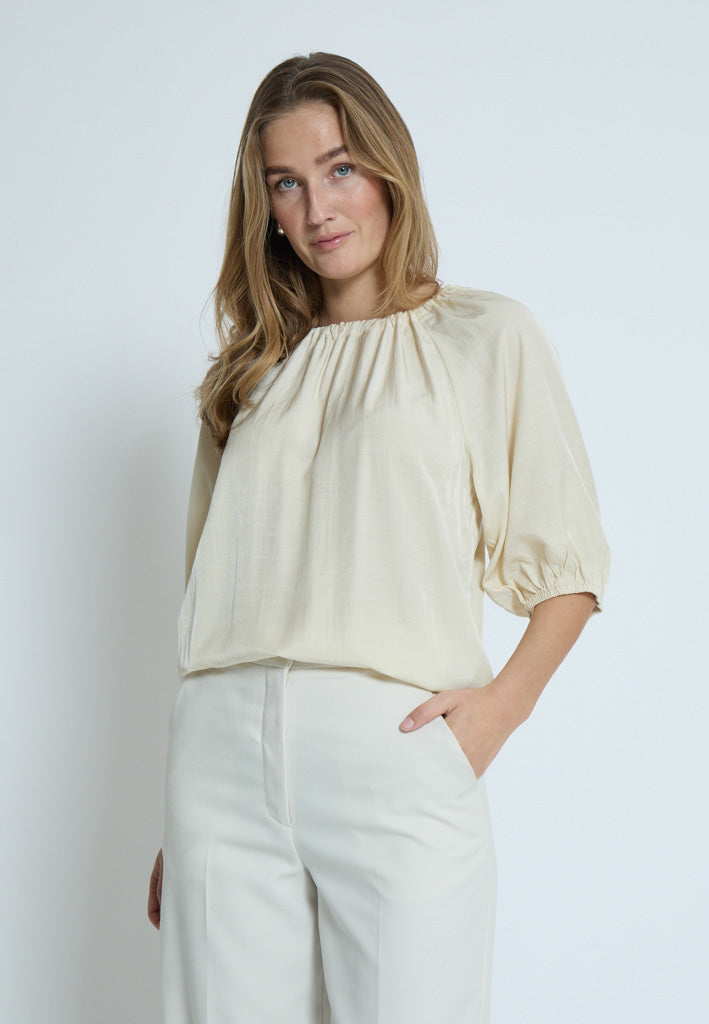 Minus MSVida Blouse Blouse 0175 Light Birch