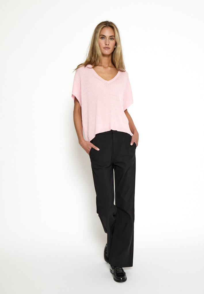 Minus MSVivi Batsleeve Knit T-Shirt T-Shirt 6029 Orchid Pink