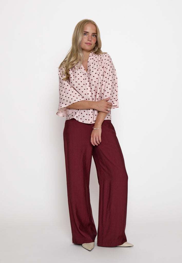 Minus MSViviana V- Neck Blouse Blouse 4036 CHERRY BLOSSOM