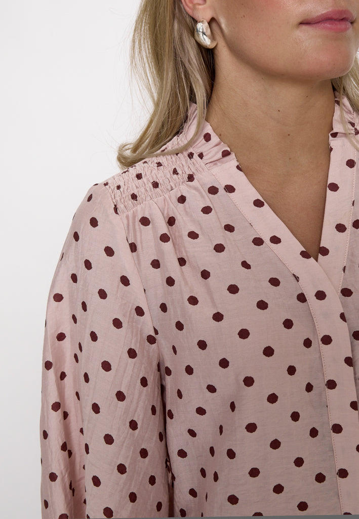 Minus MSViviana V- Neck Blouse Blouse 4036 CHERRY BLOSSOM