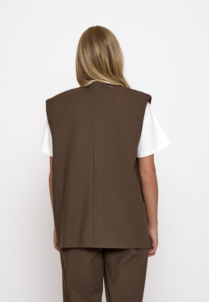 Minus MSWelma Vest Vest 3681 Tiramisu