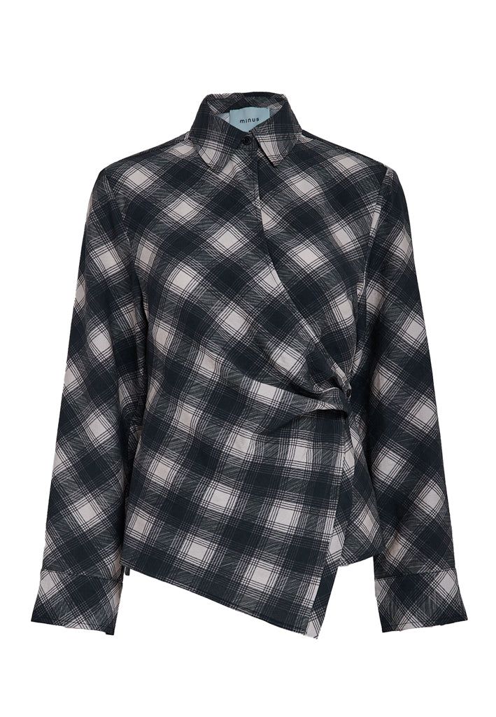 Minus MSWillow Blouse Blouse 100C Black Check