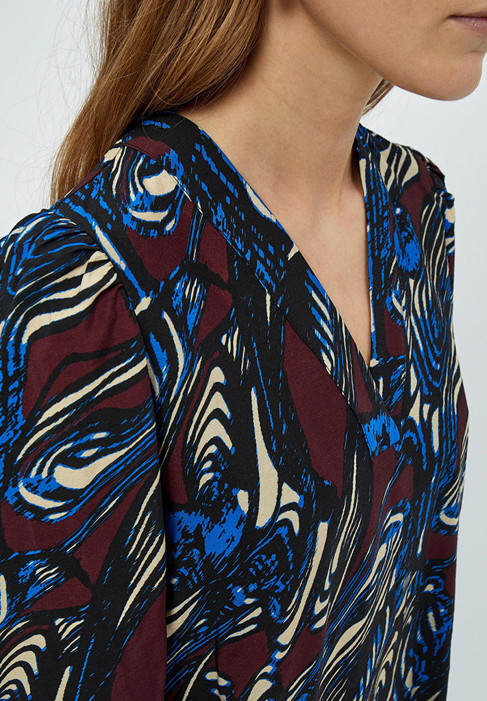 Minus Mabel Blouse Blouse 5049P Dark Cinnamon PR