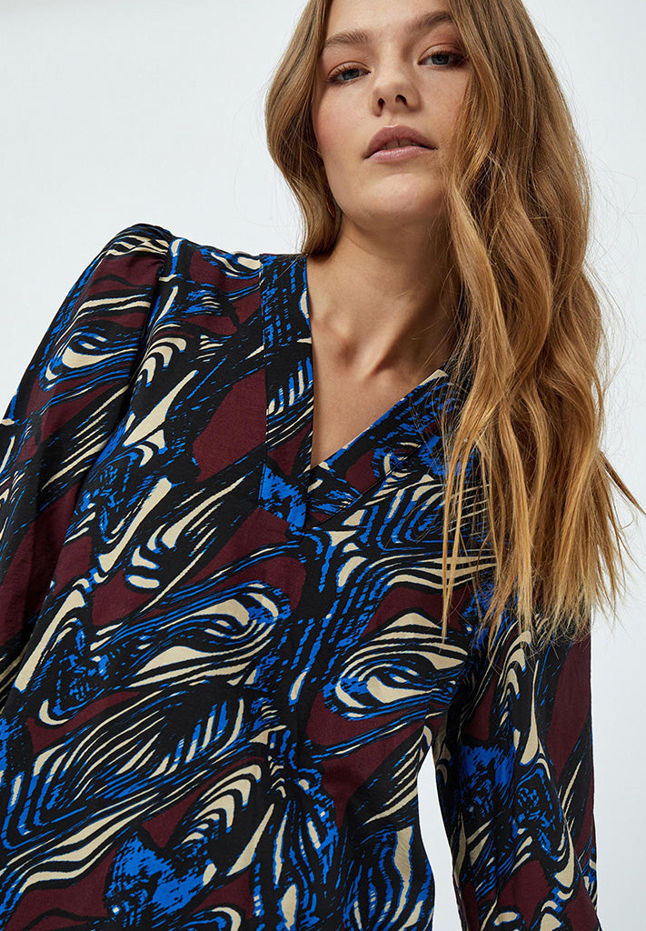 Minus Mabel Blouse Blouse 5049P Dark Cinnamon PR
