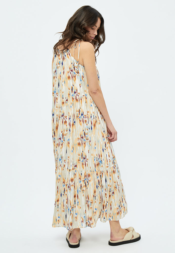 Peppercorn Mahogany Maxi Dress Dress 2105P Feather Gray Print
