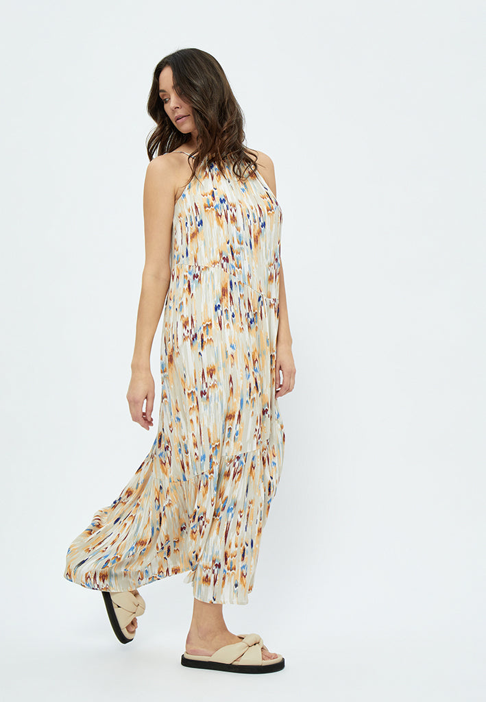Peppercorn Mahogany Maxi Dress Dress 2105P Feather Gray Print