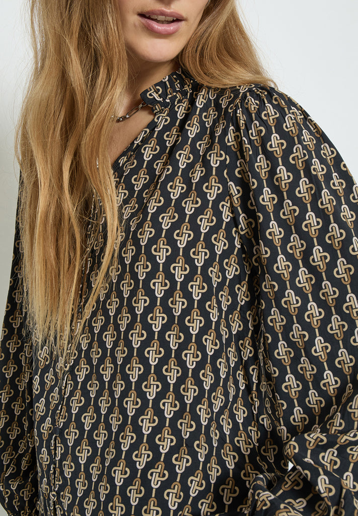 Minus Marceline Shirt Shirt 4043P Nomad Sand Print