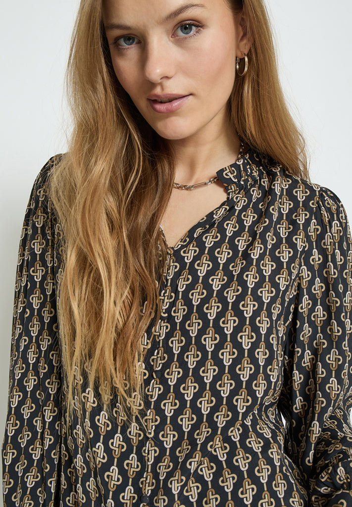 Minus Marceline Shirt Shirt 4043P Nomad Sand Print