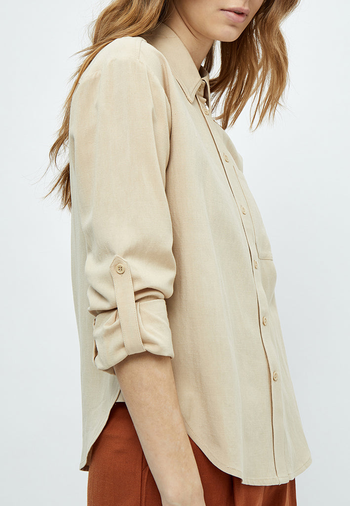 Peppercorn Marniella Long Sleeve Shirt Shirt 0273 Warm sand