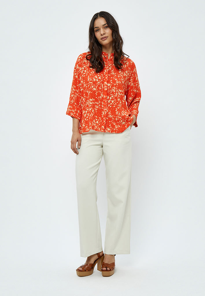 Peppercorn Millie Shirt Shirt 6722P Intense Orange Print