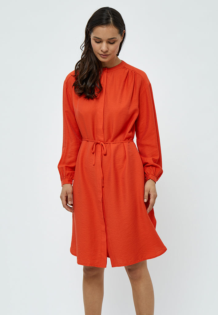 Peppercorn Mirinda Harmonia Shirt Dress Dress 6722 Intense Orange