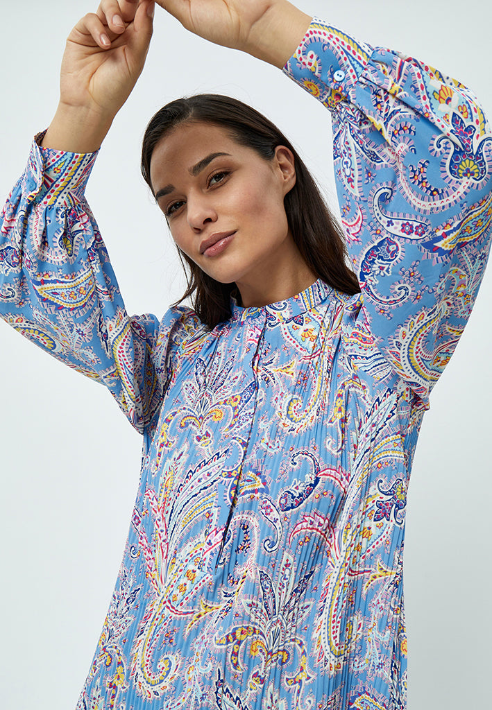 Peppercorn Mitzi Midi Dress Dress 2993P Marina Blue Print