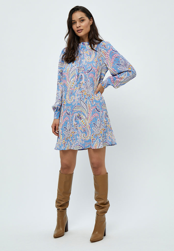 Peppercorn Mitzi Midi Dress Dress 2993P Marina Blue Print