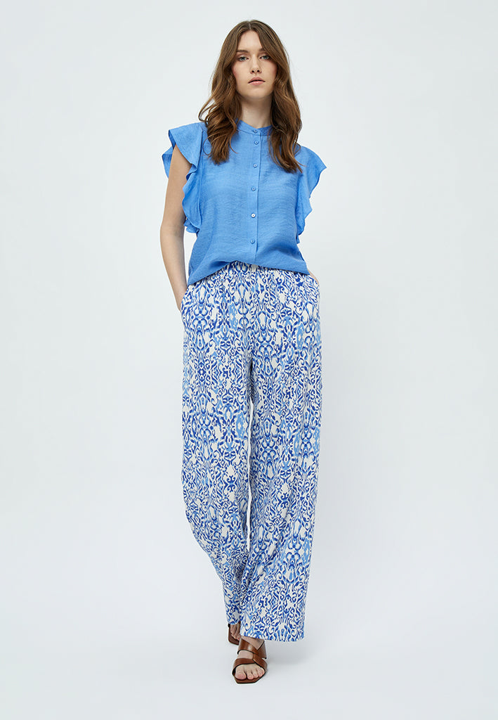 Peppercorn Nicoline Pants Pant 2993P Marina Blue Print