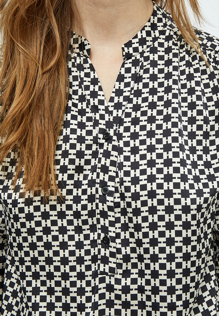 Peppercorn Odine Blouse Blouse 9000P Black Print