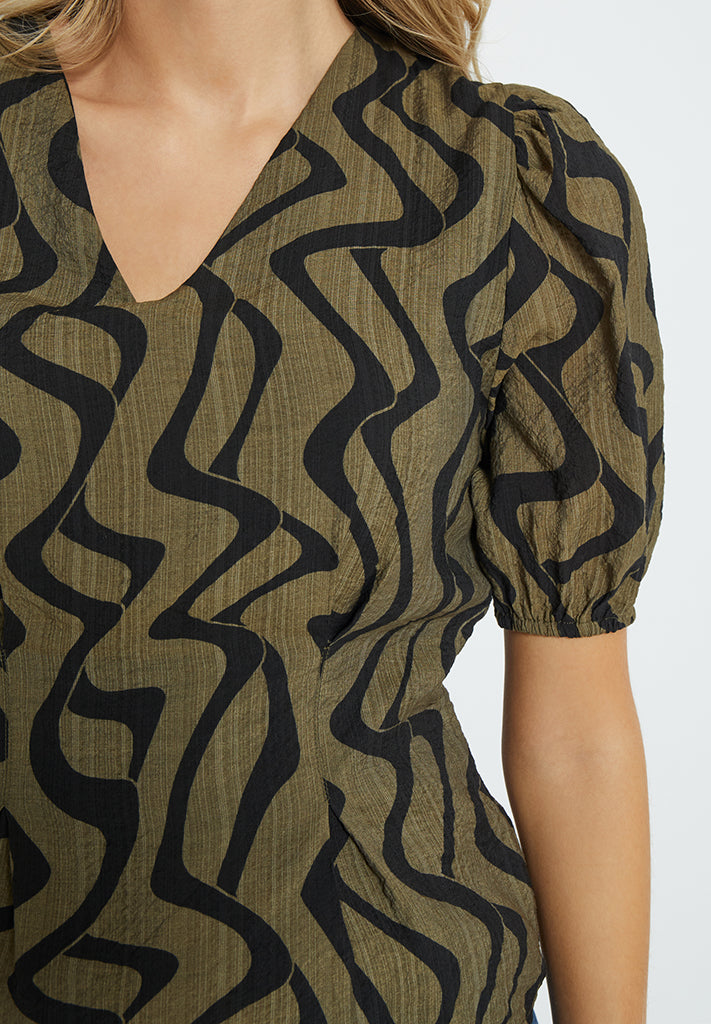 Peppercorn Oline Blouse Blouse 3820P Capers