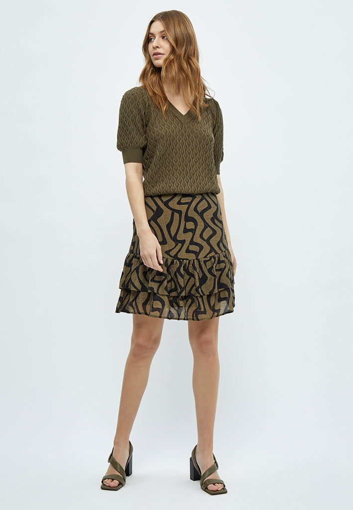 Peppercorn Oline Ruffle Skirt Skirt 3820P Capers