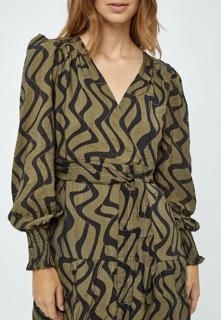 Peppercorn Oline Wrap Dress Dress 3820P Capers