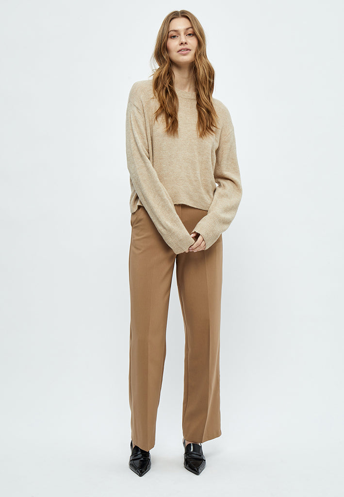 Peppercorn Orchid Knit Pullover Pullover 2105M Feather Gray Melange