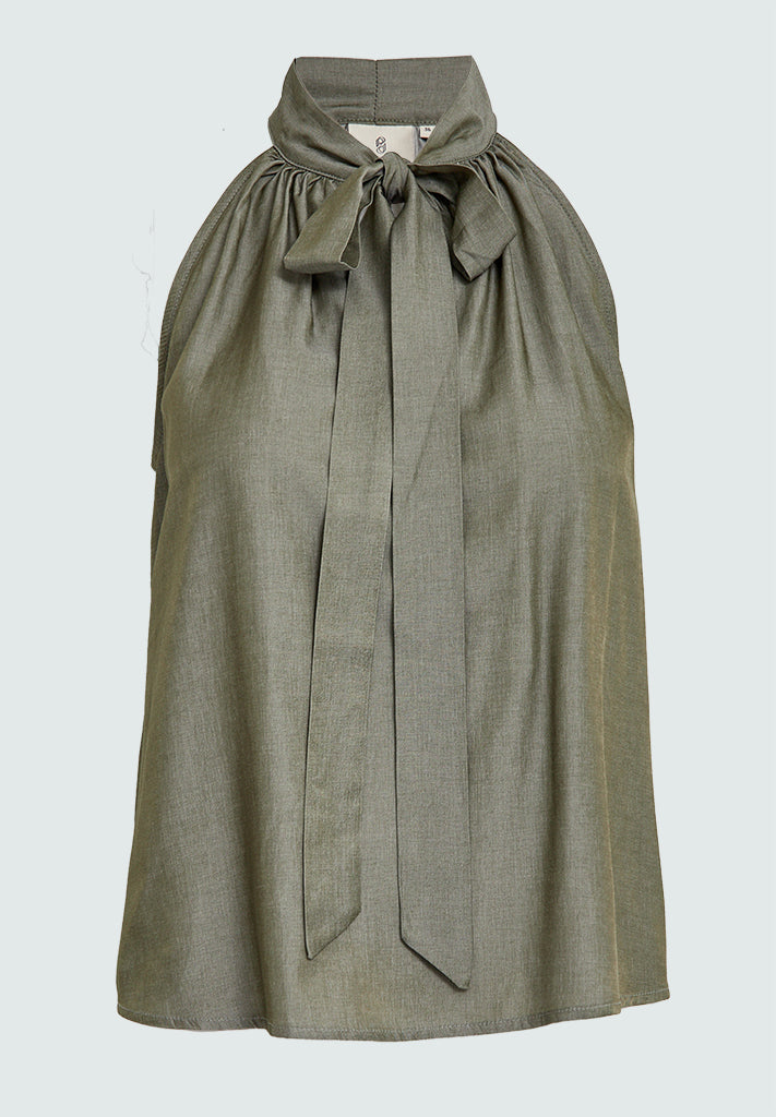 Peppercorn PCBea Halterneck Top Top 3975M Mermaid Green