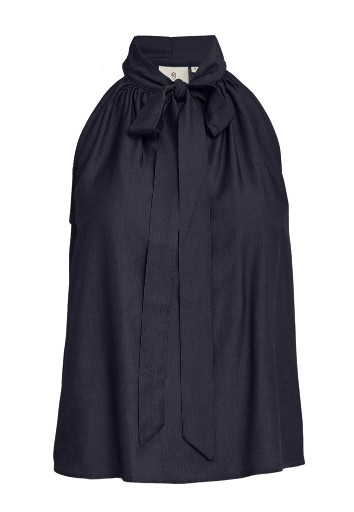 Peppercorn PCBea Halterneck Top Top Blue