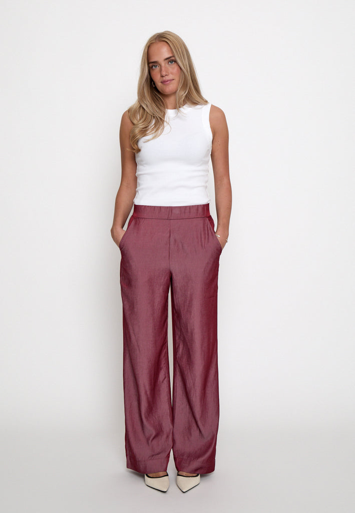 Peppercorn PCBea Pants Pant 1008M Maroon Red mel.