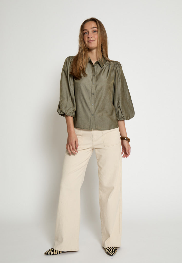 Peppercorn PCBea Shirt Shirt 3975M Mermaid Green