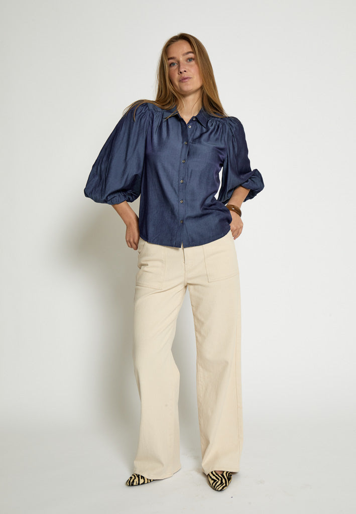 Peppercorn PCBea Shirt Shirt 505 Denim Blue